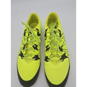 Adidas X 15.3 Men Indoor Soccer Shoes Solar Yellow Core Black US 13 Preworn